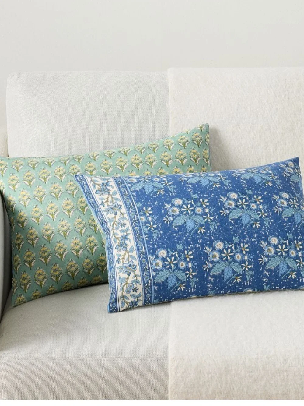 Pottery Barn Regan Reversible Printed Lumbar Accent Pillow Cover